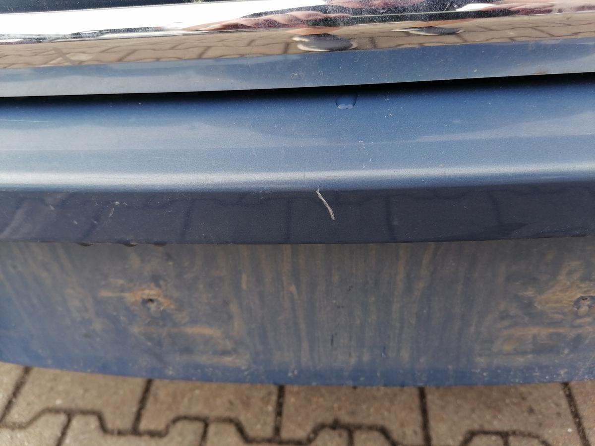 Opel Meriva A original Sto&szlig;stange Stossf&auml;nger hinten Blaumetallic Z21T Eisenherz Bj.2008